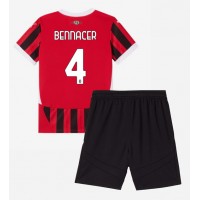 Dětský fotbalový dres AC Milan Ismael Bennacer #4 2024-25 Domácí Krátký Rukáv (+ trenýrky)